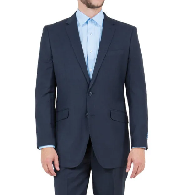 (44R Blazer) 100% Wool Modern Fit Navy Blazer