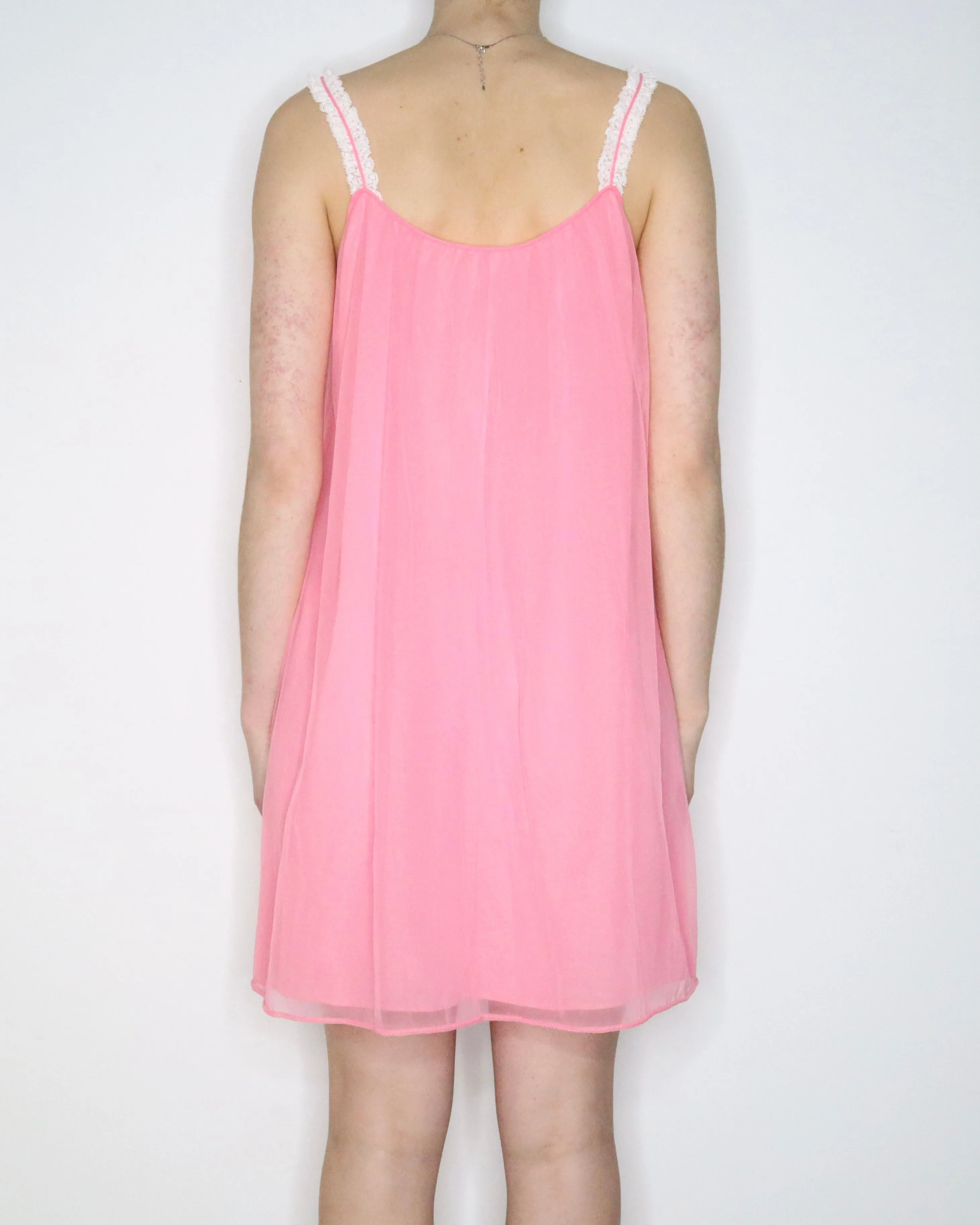 60s Pink Babydoll Nightgown (Medium)