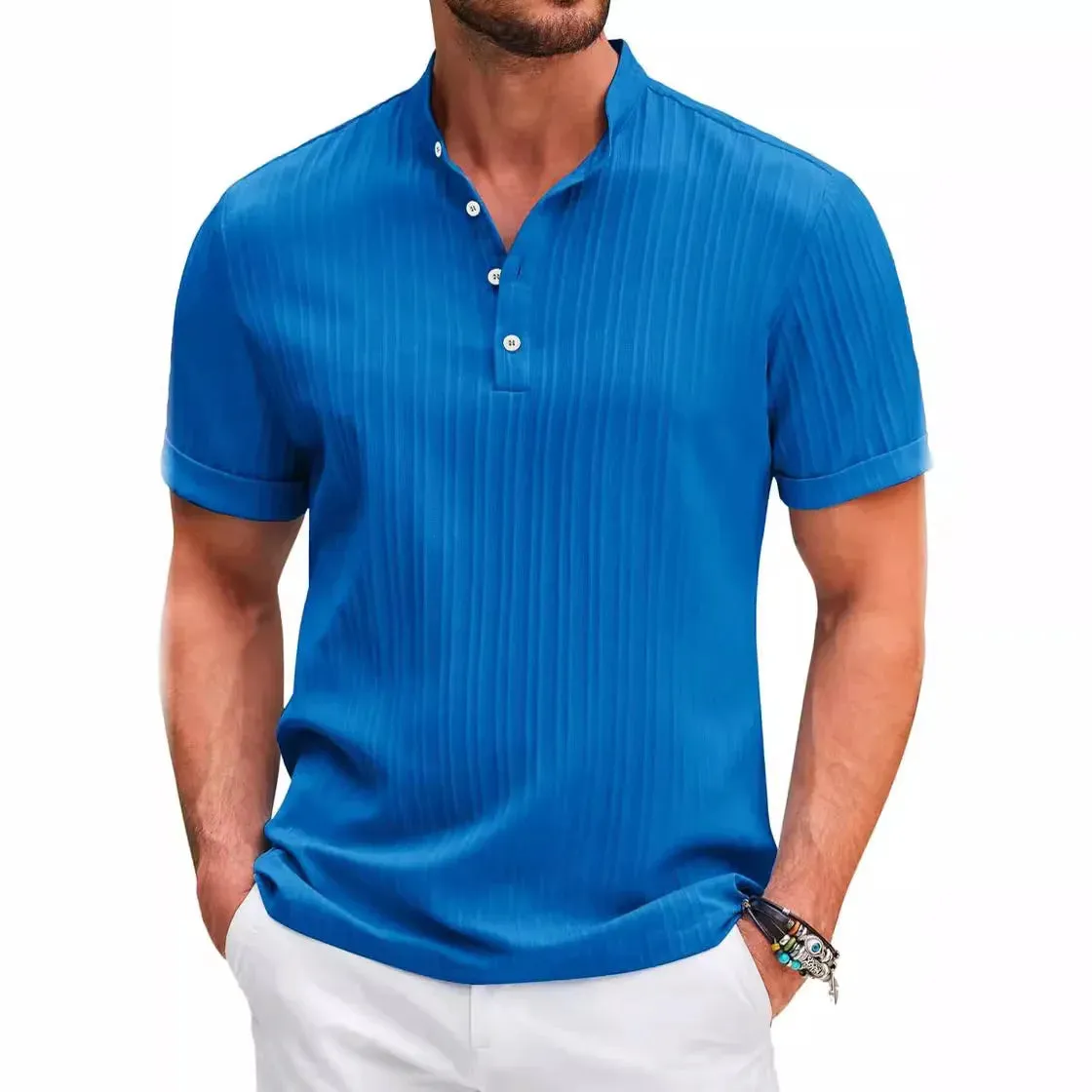 Arjen - Henley Shirt - Comfortabel - Heren