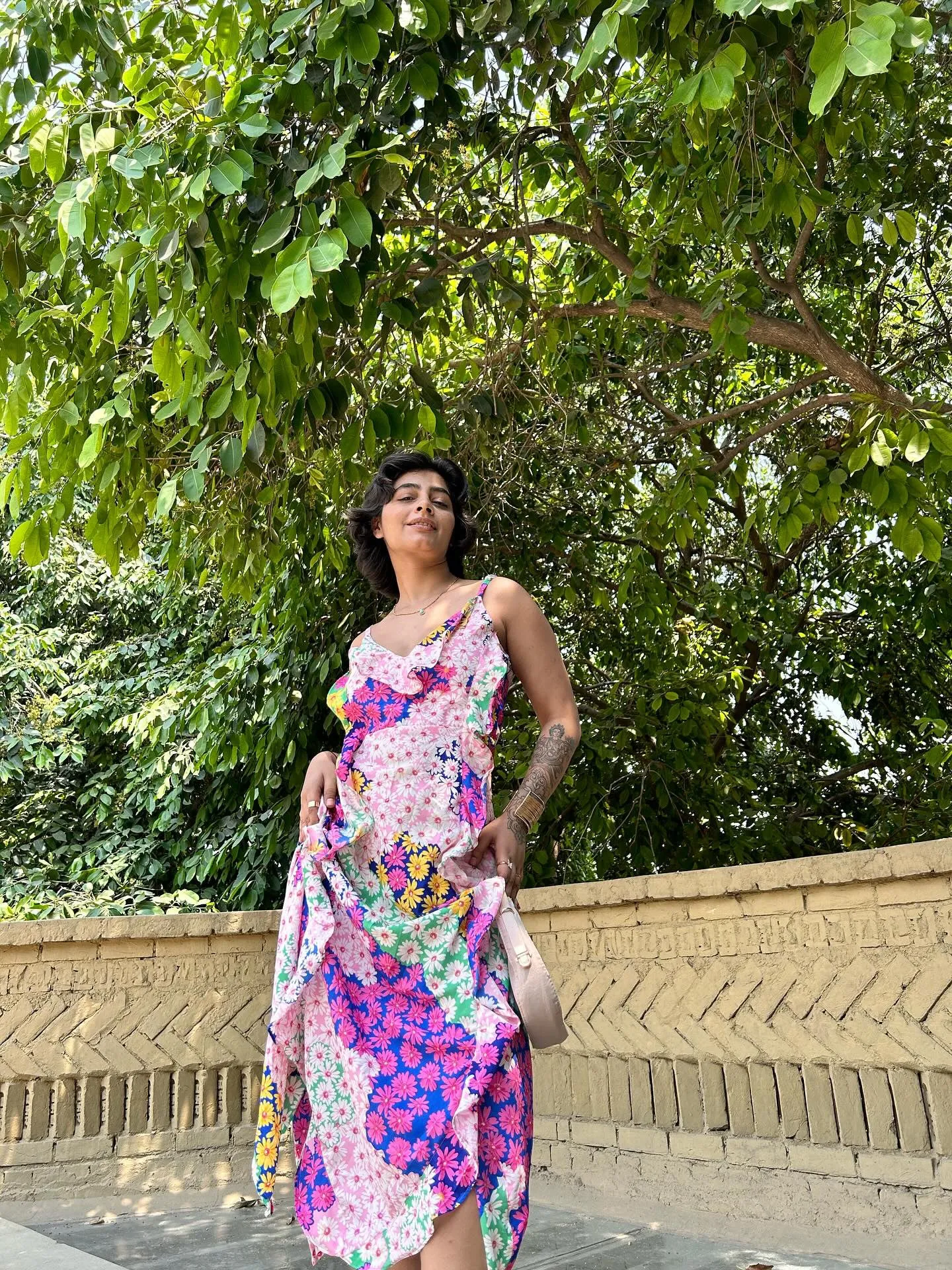 Aurora Pink Ruffle Dress - Vacation Wear