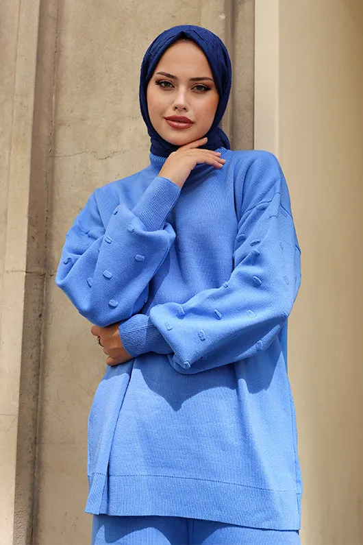 BNG Women Knitwear Twin Set Blue - Clermont
