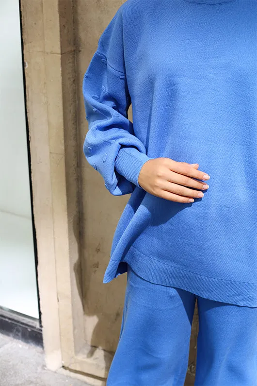 BNG Women Knitwear Twin Set Blue - Clermont