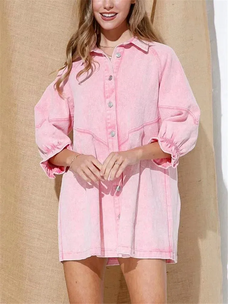 Coco Dress - Washed Pink