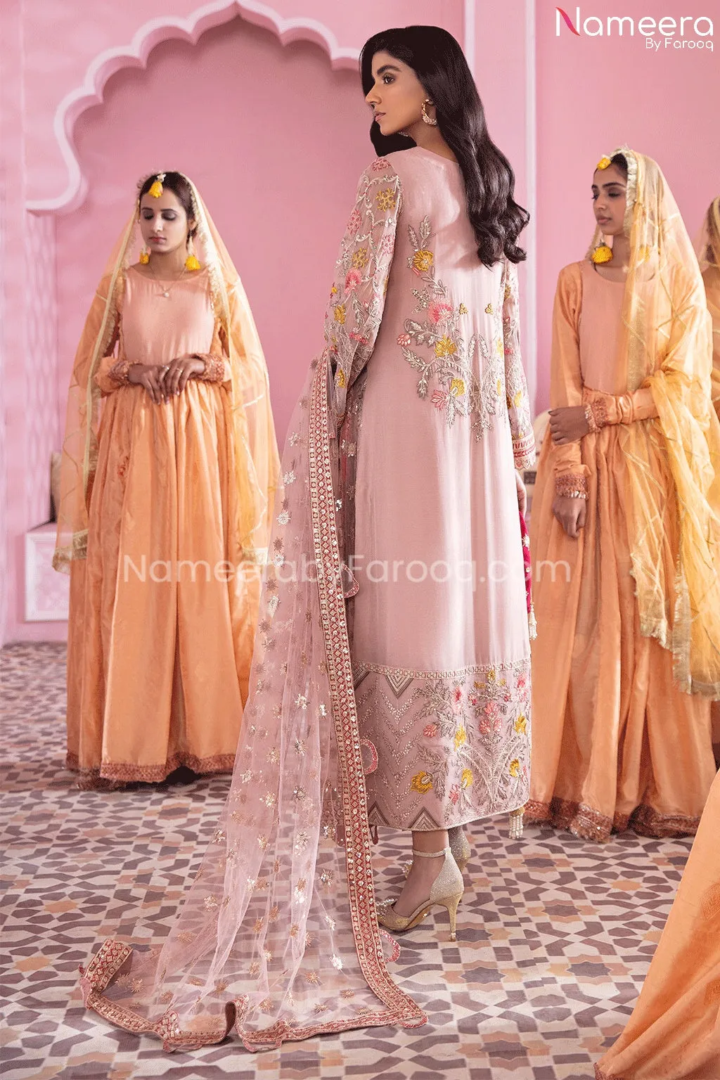 Embroidered Chiffon Party Dress for Girl 2021 #PR203