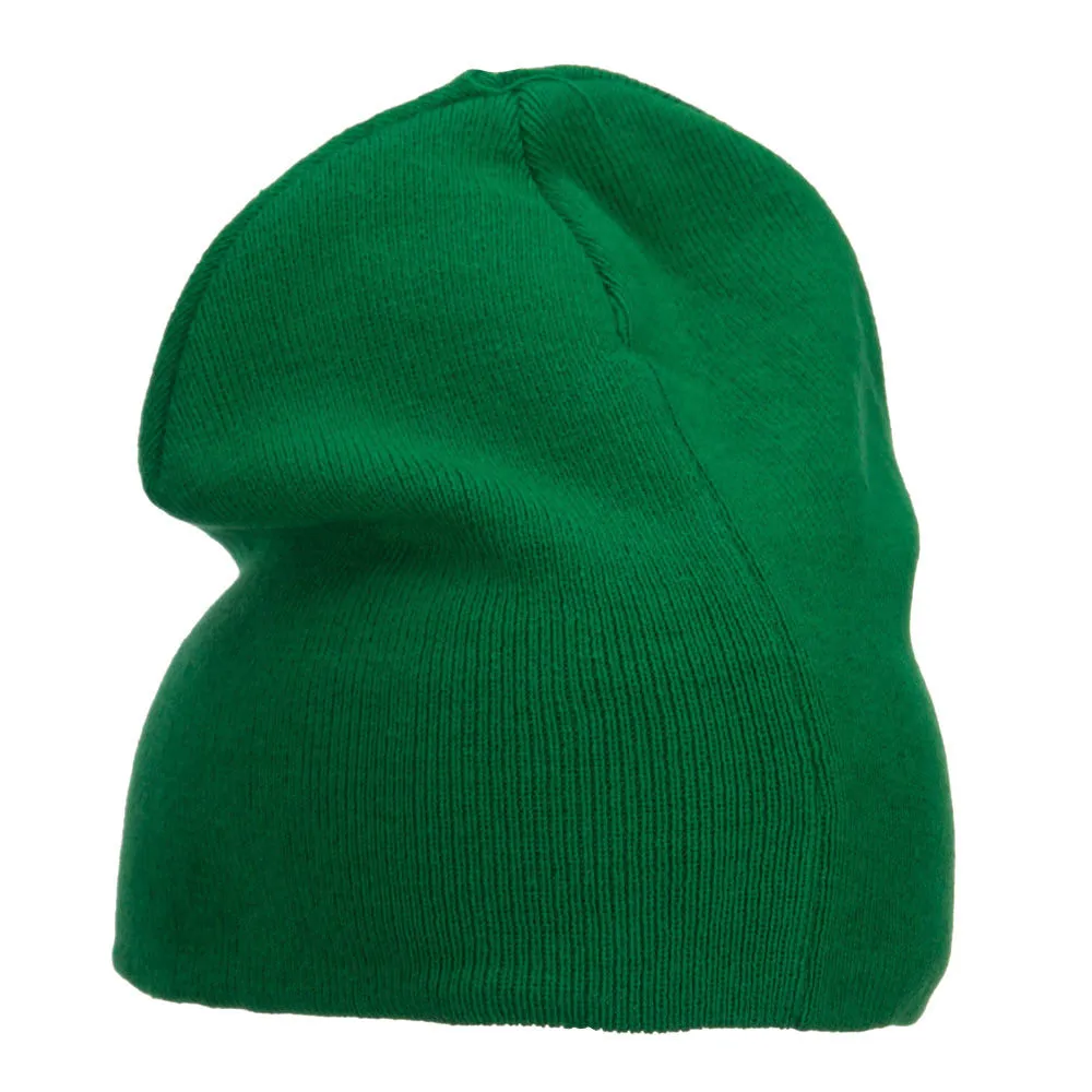Europe Italy Flag Embroidered Big Short Beanie