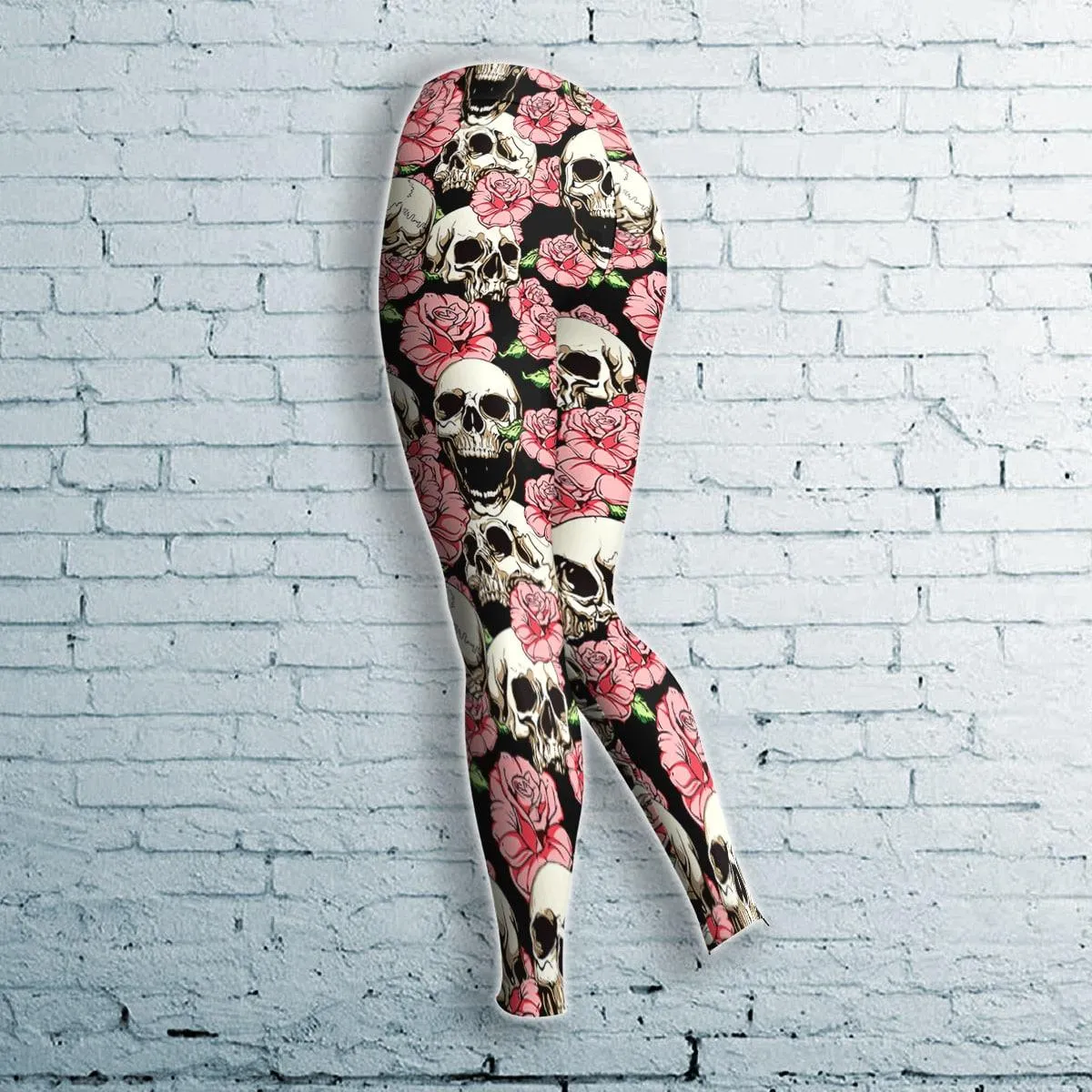 Flower Skull Combo Long Hoodie and Leggings
