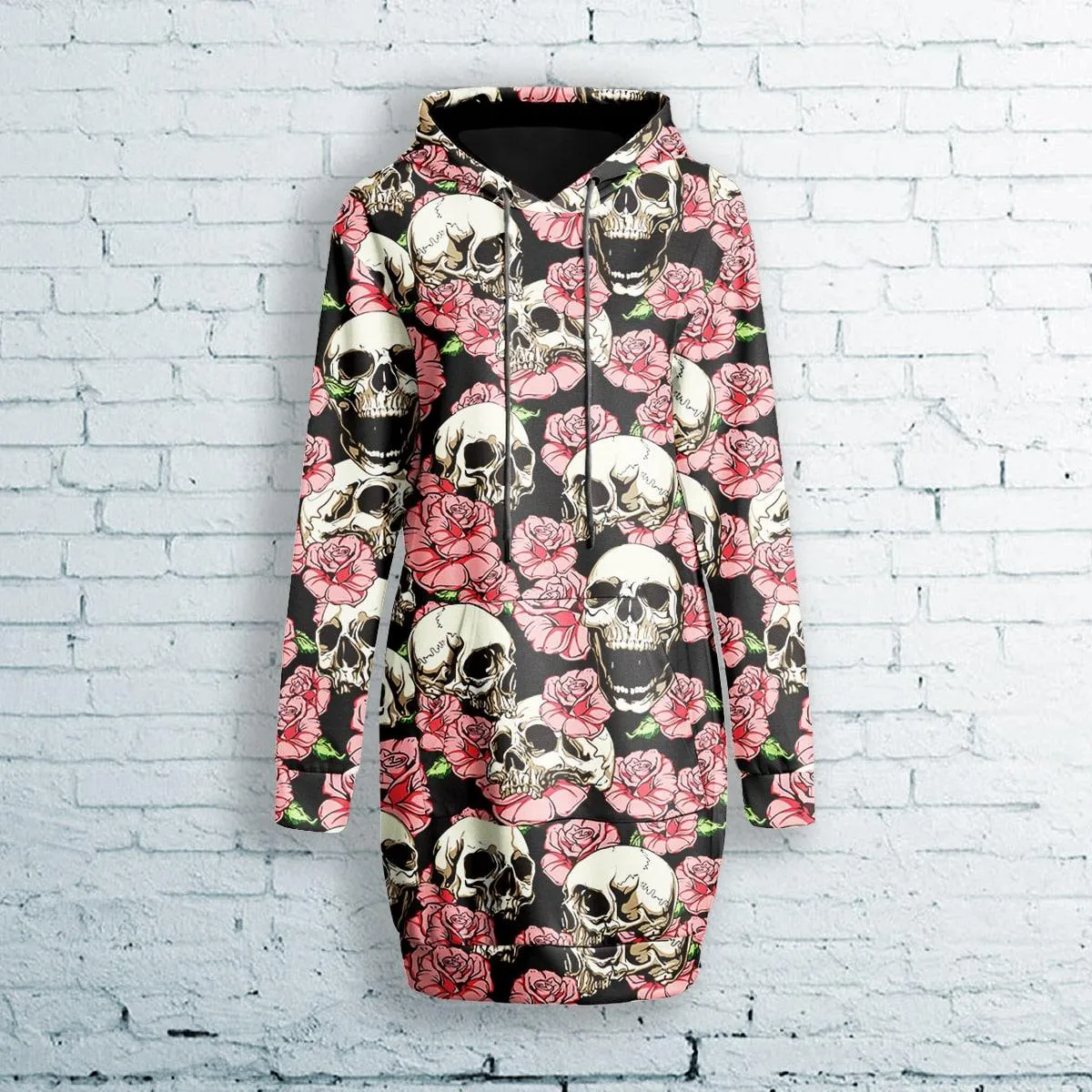 Flower Skull Combo Long Hoodie and Leggings