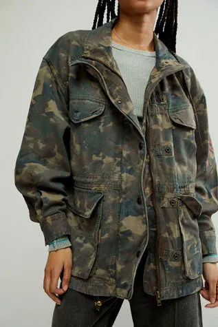 Free People Arya Utility Camo Jacket