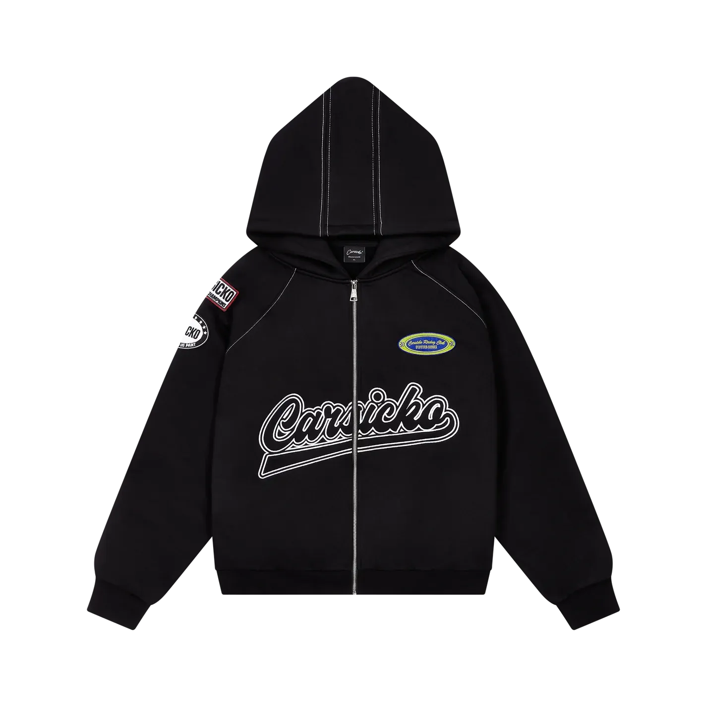 FTP RACING CLUB HOODIE BLACK