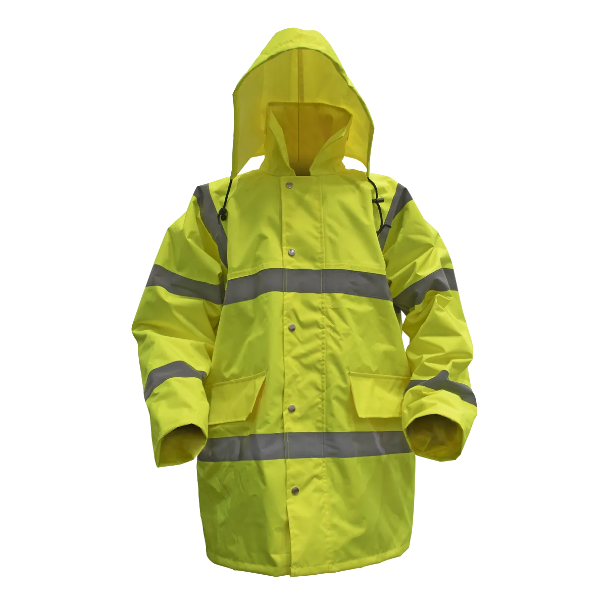 Hi-Vis Yellow Motorway Jacket with Quilted Lining - Large - 806L