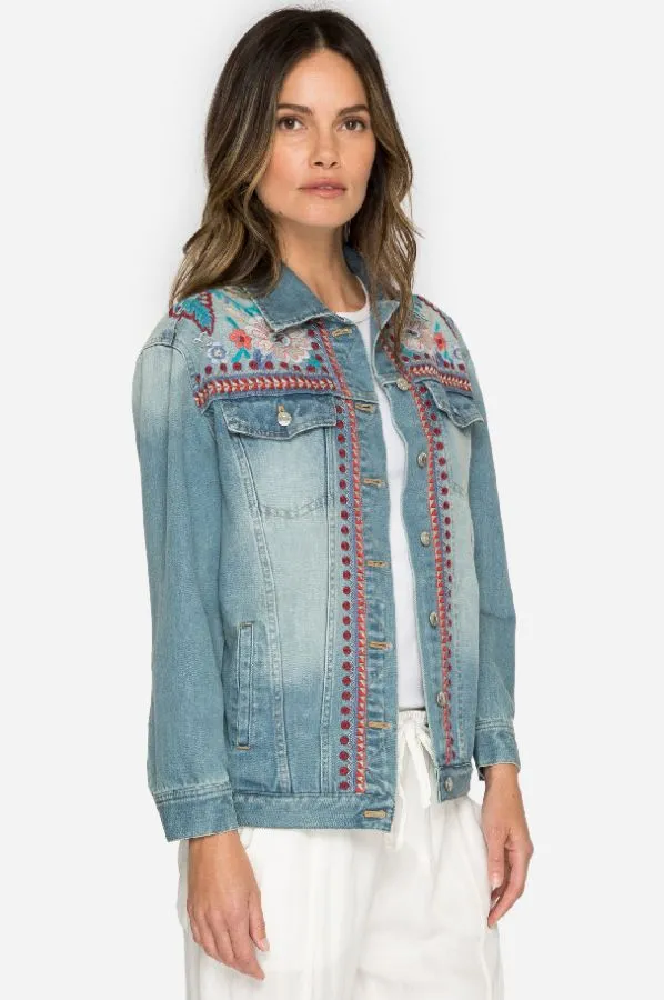 Johnny Was Oman Denim Jacket