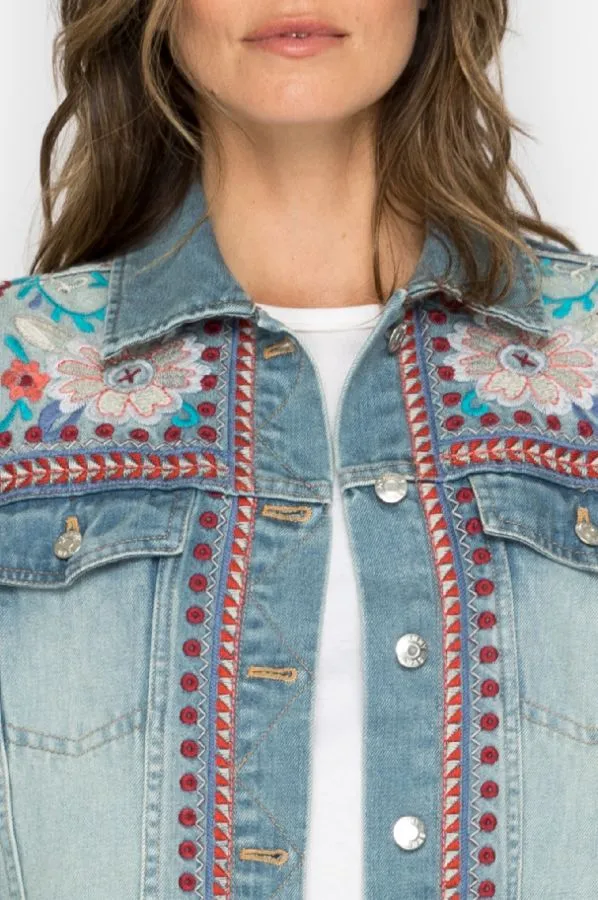 Johnny Was Oman Denim Jacket