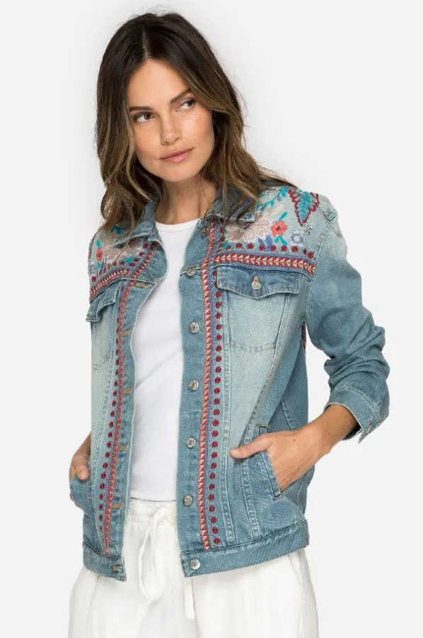 Johnny Was Oman Denim Jacket