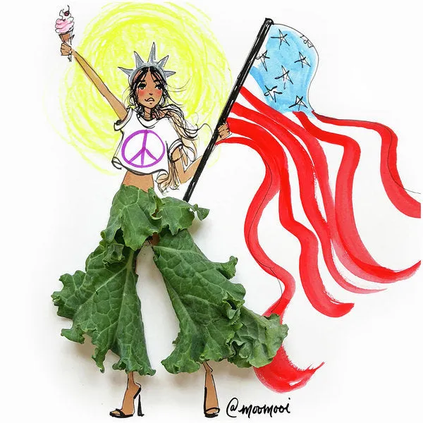 Kale Culottes - Art Print