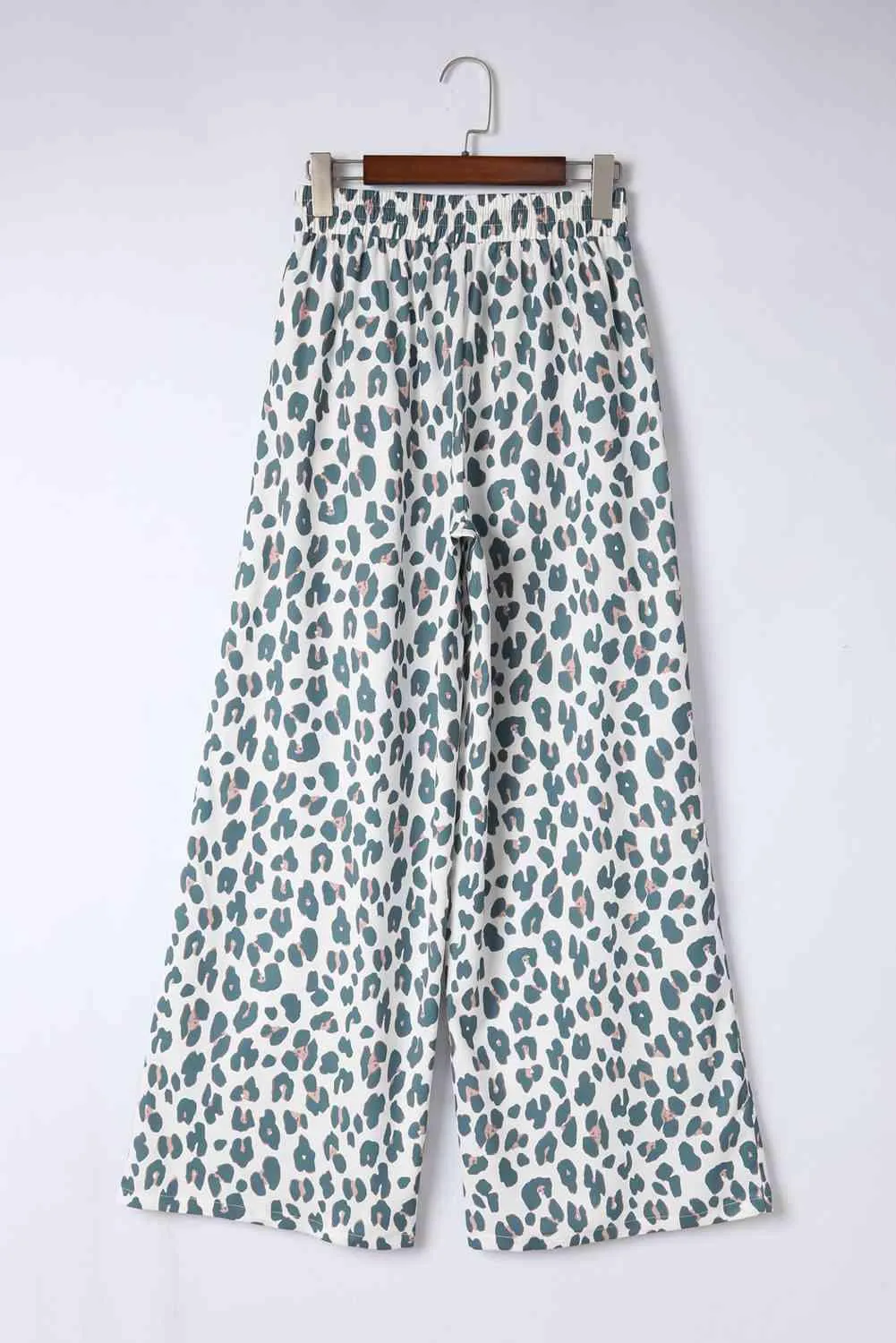 Leopard Drawstring Waist Culottes