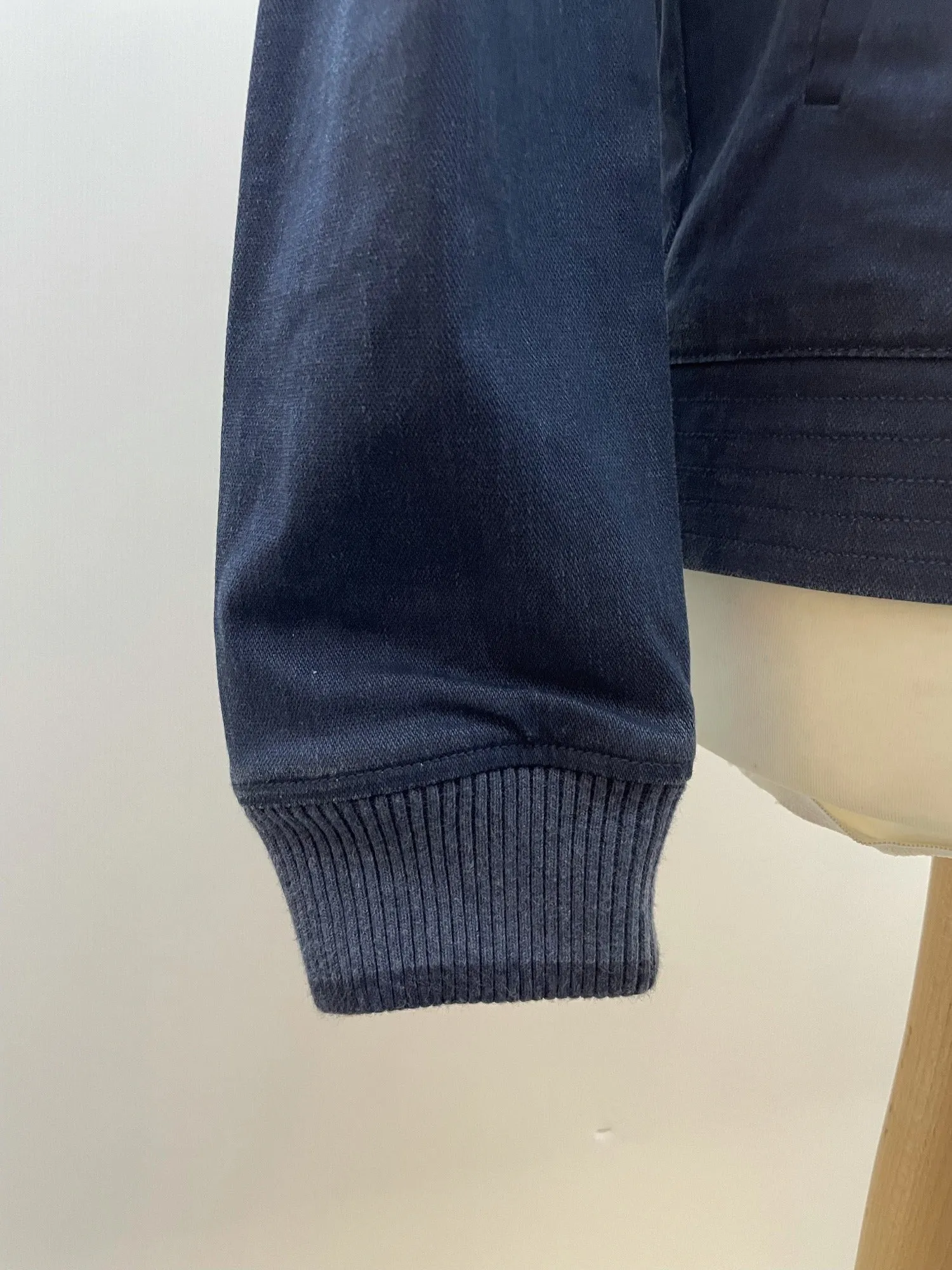 Levi Strauss Blue Denim Zip Up Bomber Jacket - Size S