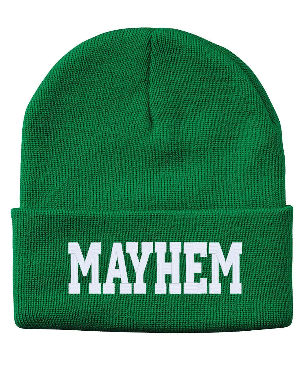 MAYHEM Embroidered Cuffed Beanie Hat