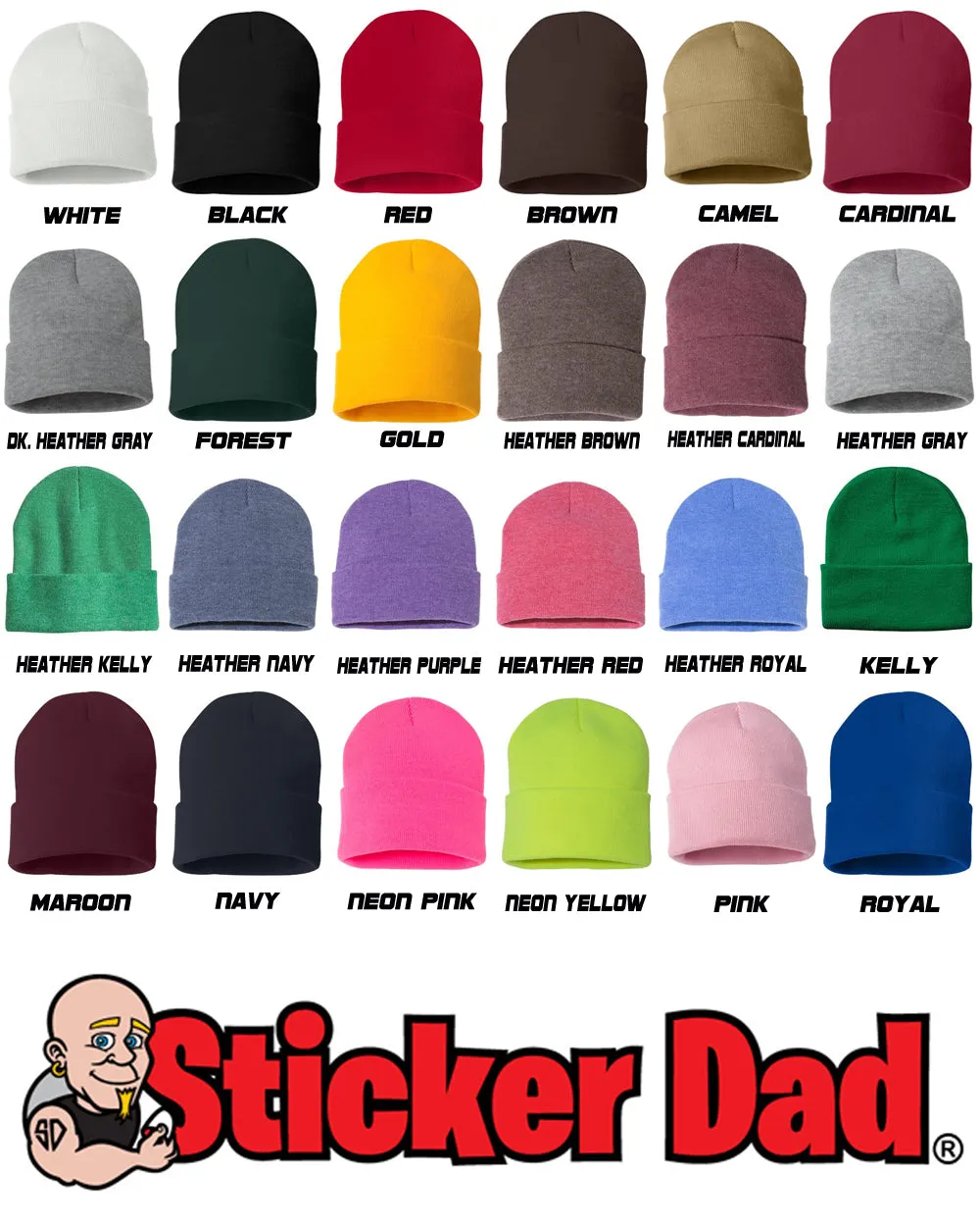 MAYHEM Embroidered Cuffed Beanie Hat