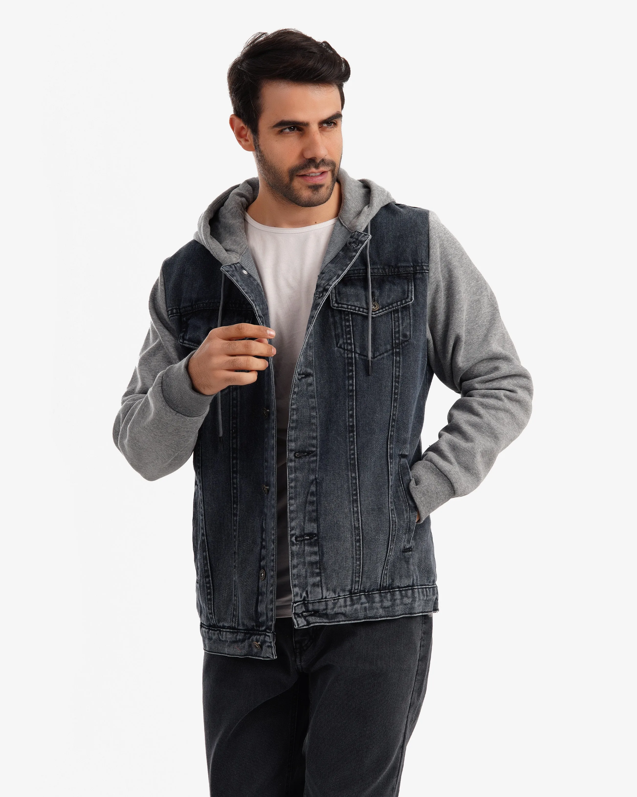 Milton sleeve denim jacket