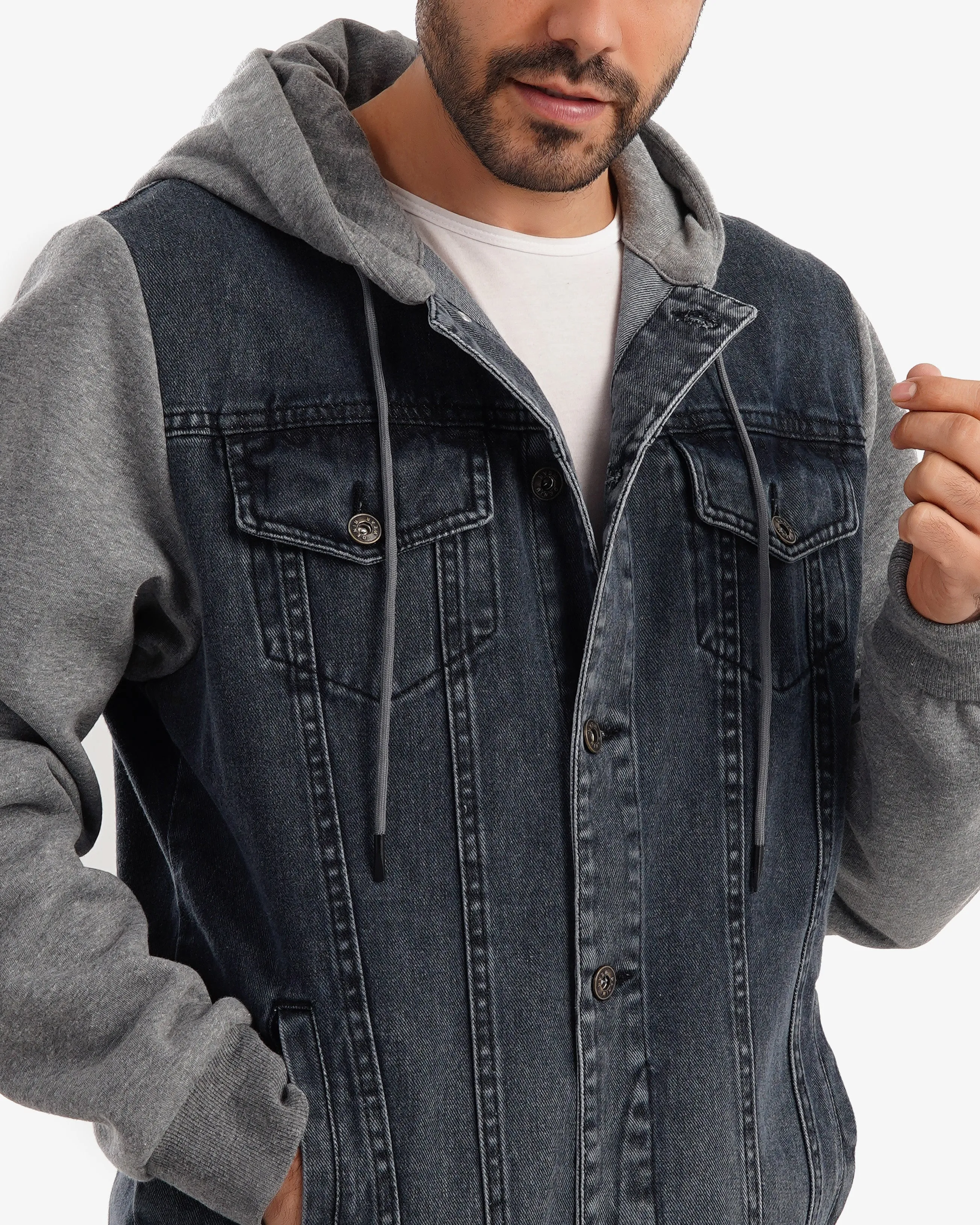 Milton sleeve denim jacket