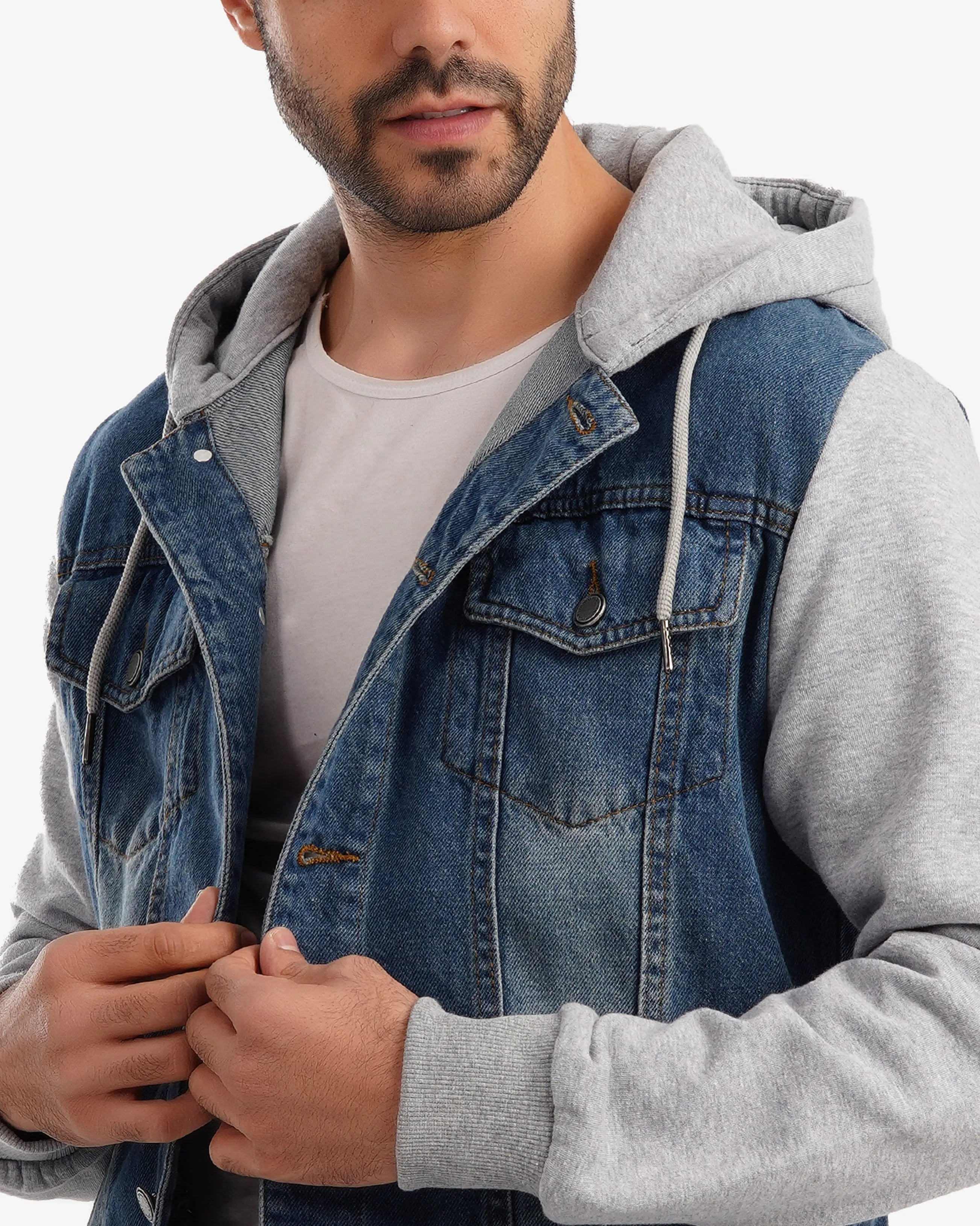Milton sleeve denim jacket