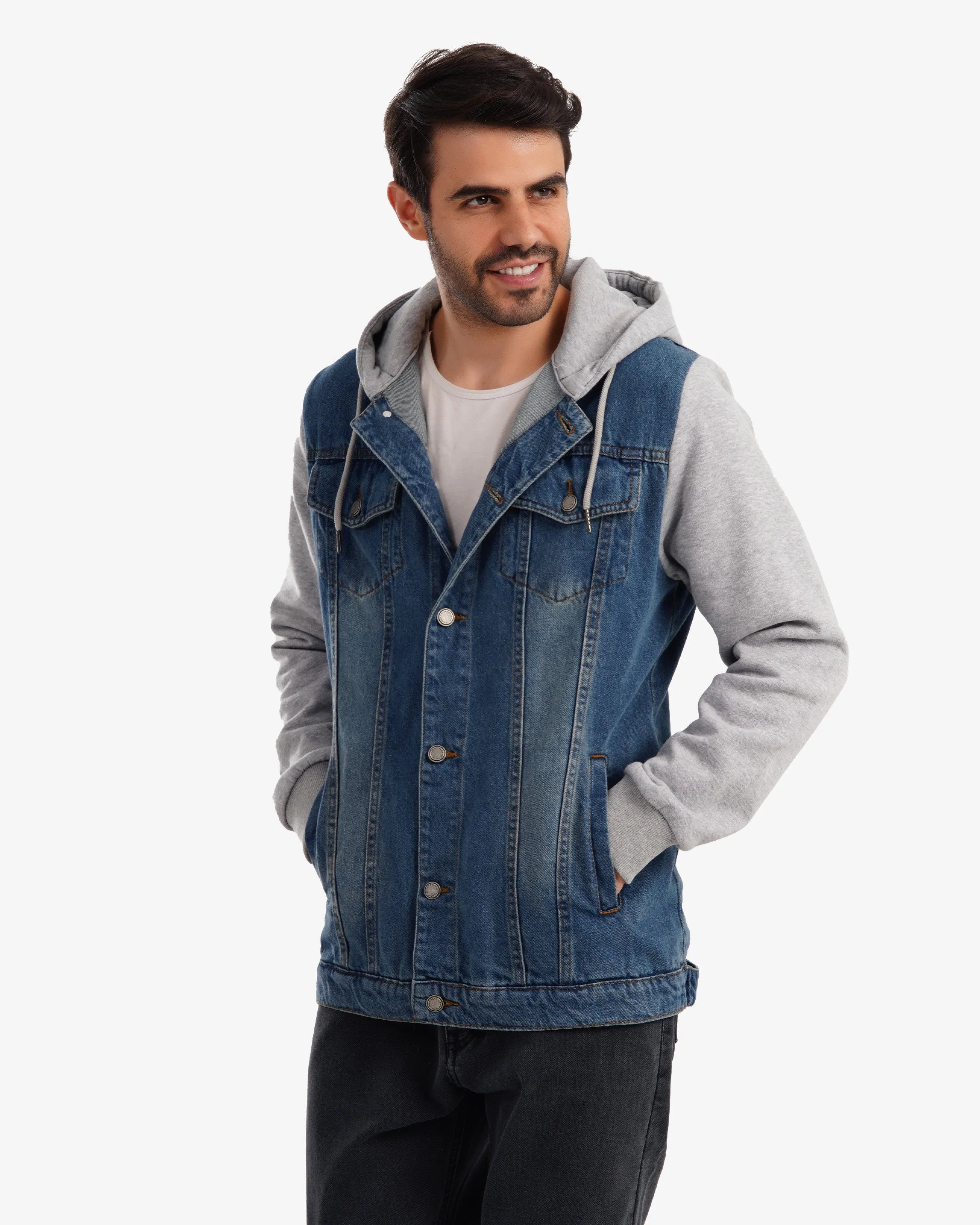 Milton sleeve denim jacket