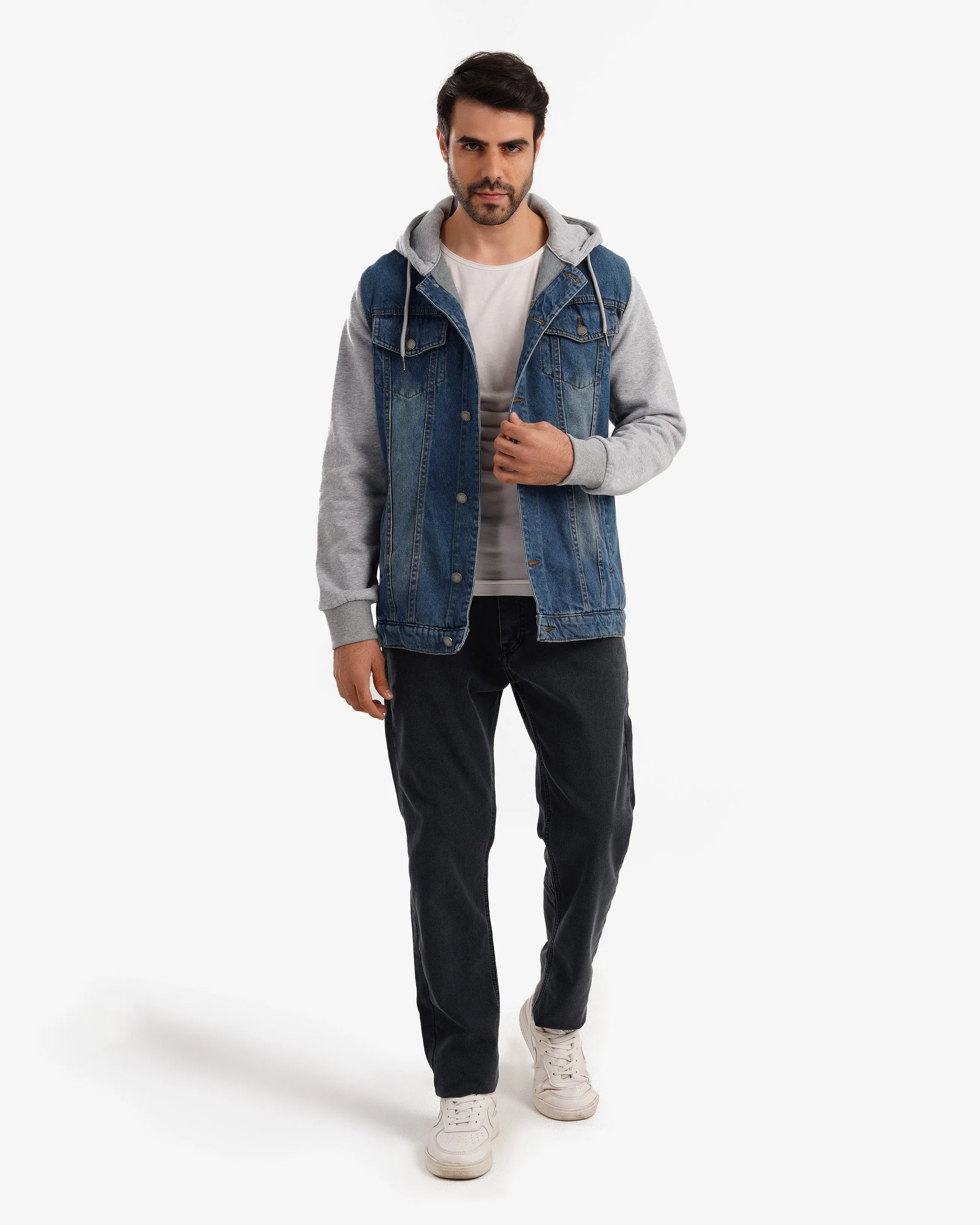 Milton sleeve denim jacket