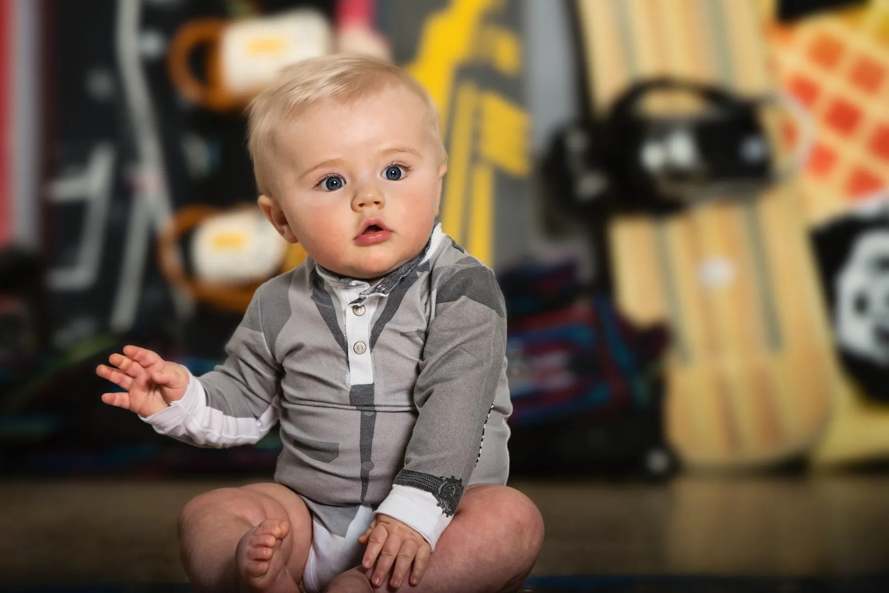 Modern Blazer Henley Bodysuit by: Mini Shatsu