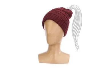 Ponytail Knit Cap