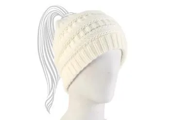Ponytail Knit Cap
