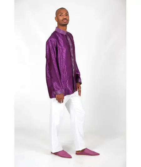 Printed purple shirt
