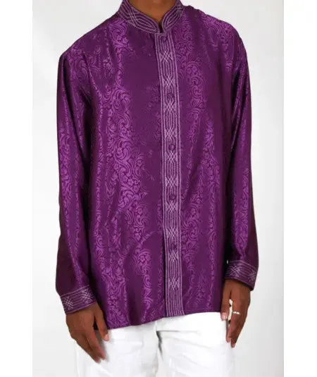 Printed purple shirt