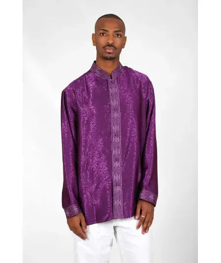 Printed purple shirt