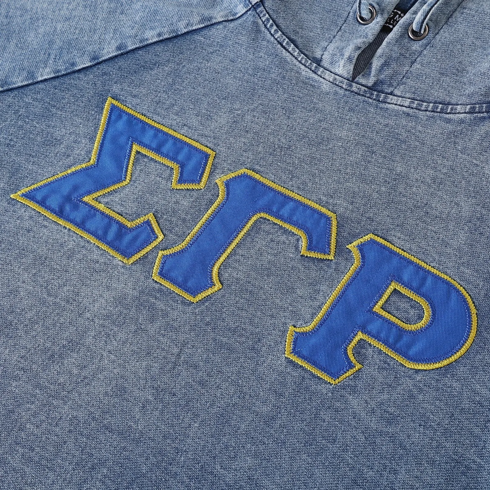 SGRho Denim Hoodie Dress With Pockets