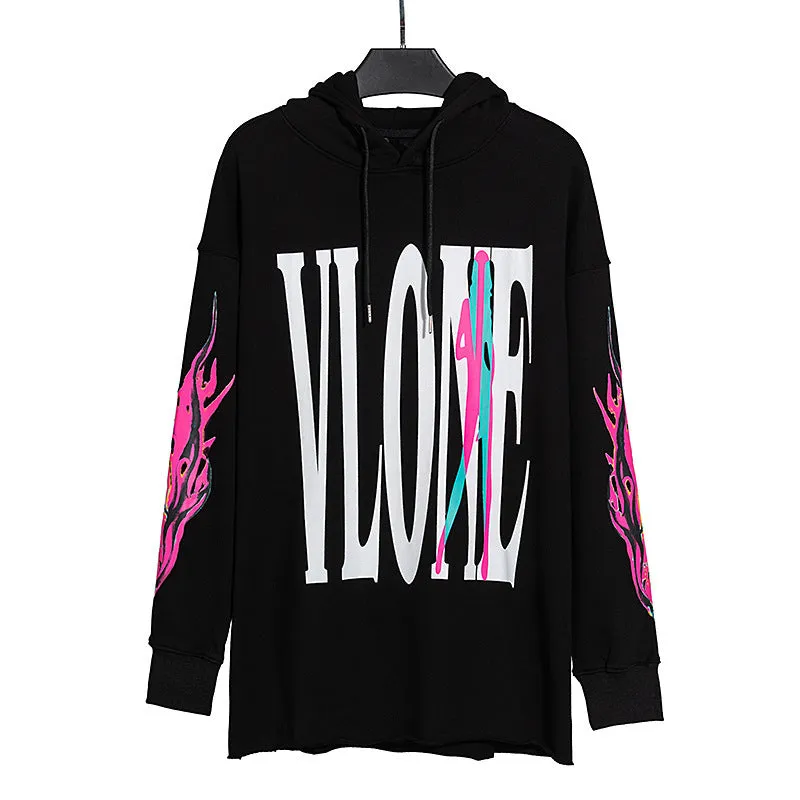 Skull Vlone Hoodie Skull Print Men's and Women's Coats Hooded Sweater