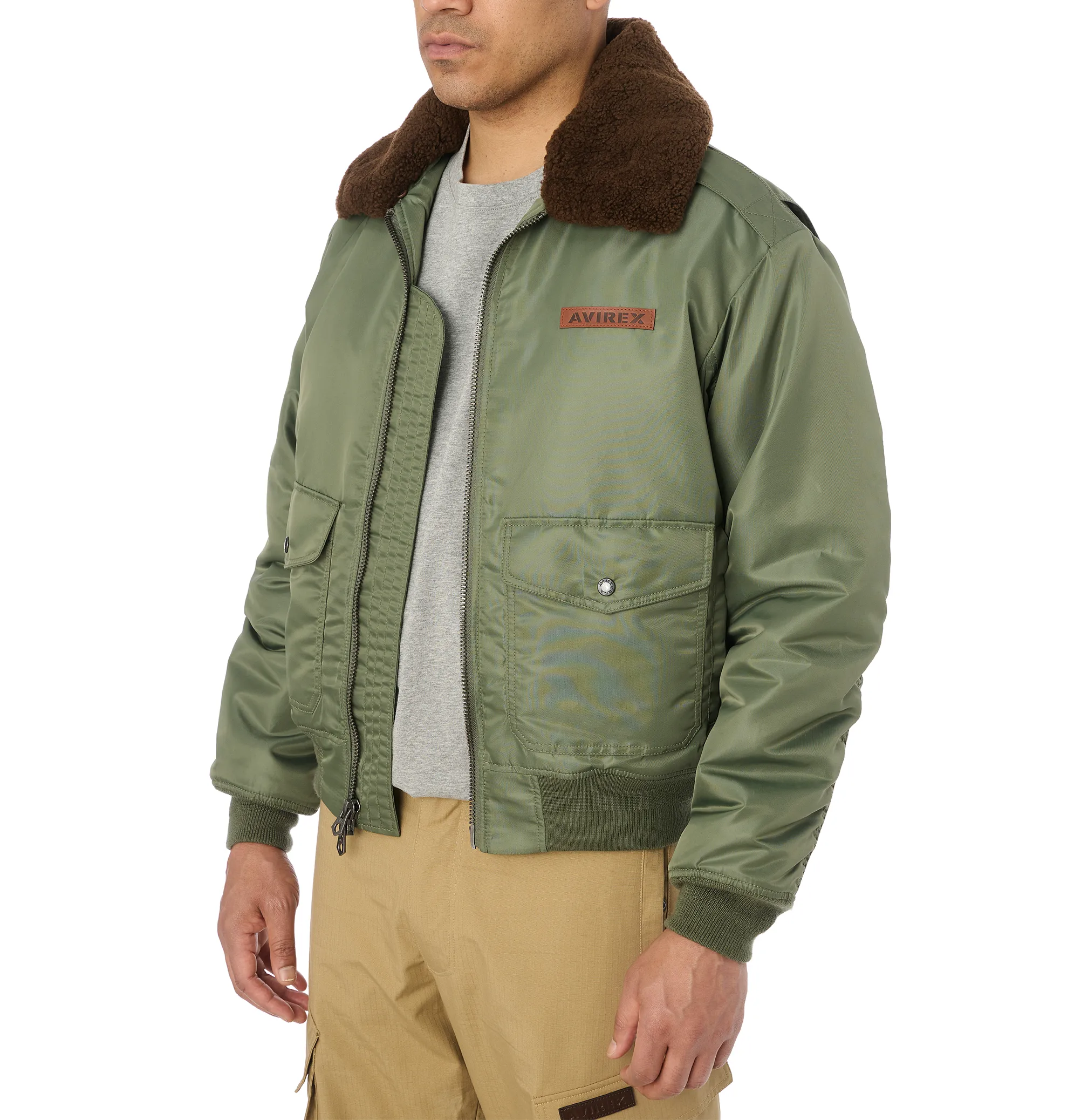 SKY CHARMER B-15 NYLON BOMBER JACKET