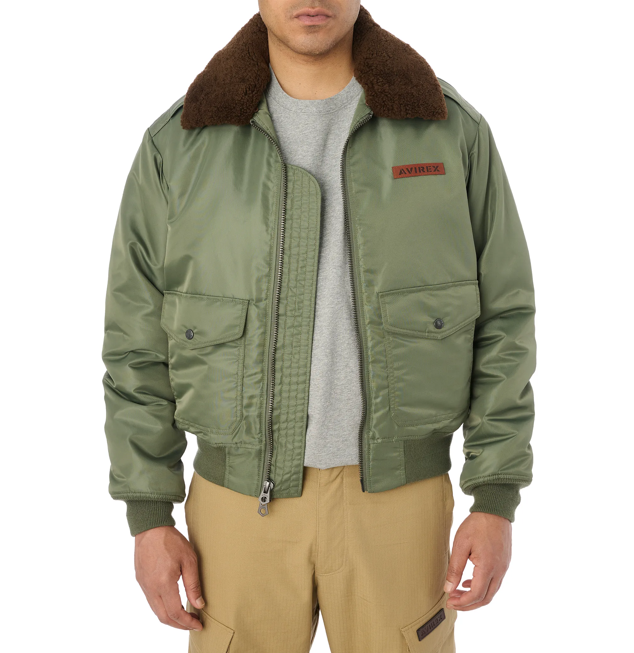 SKY CHARMER B-15 NYLON BOMBER JACKET