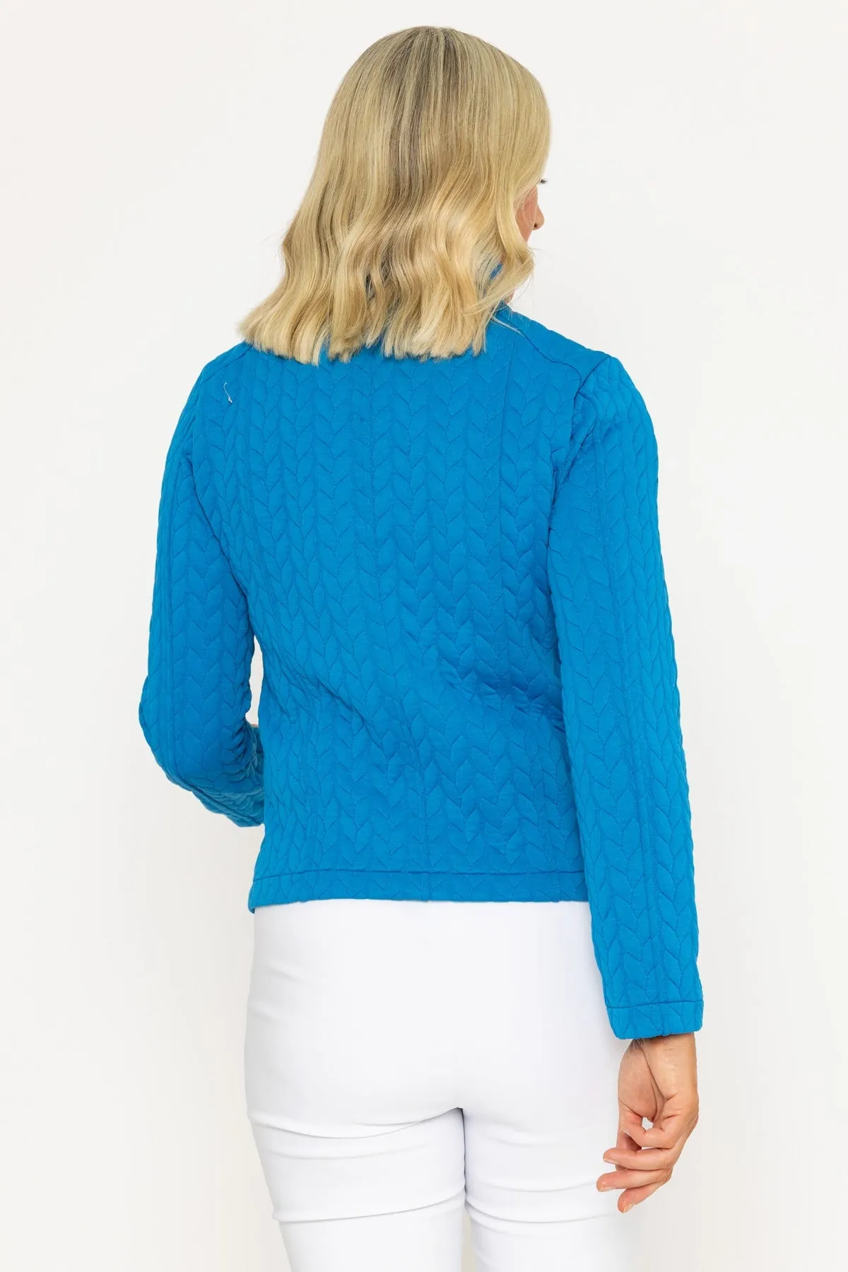 Textured Jacket in Blue