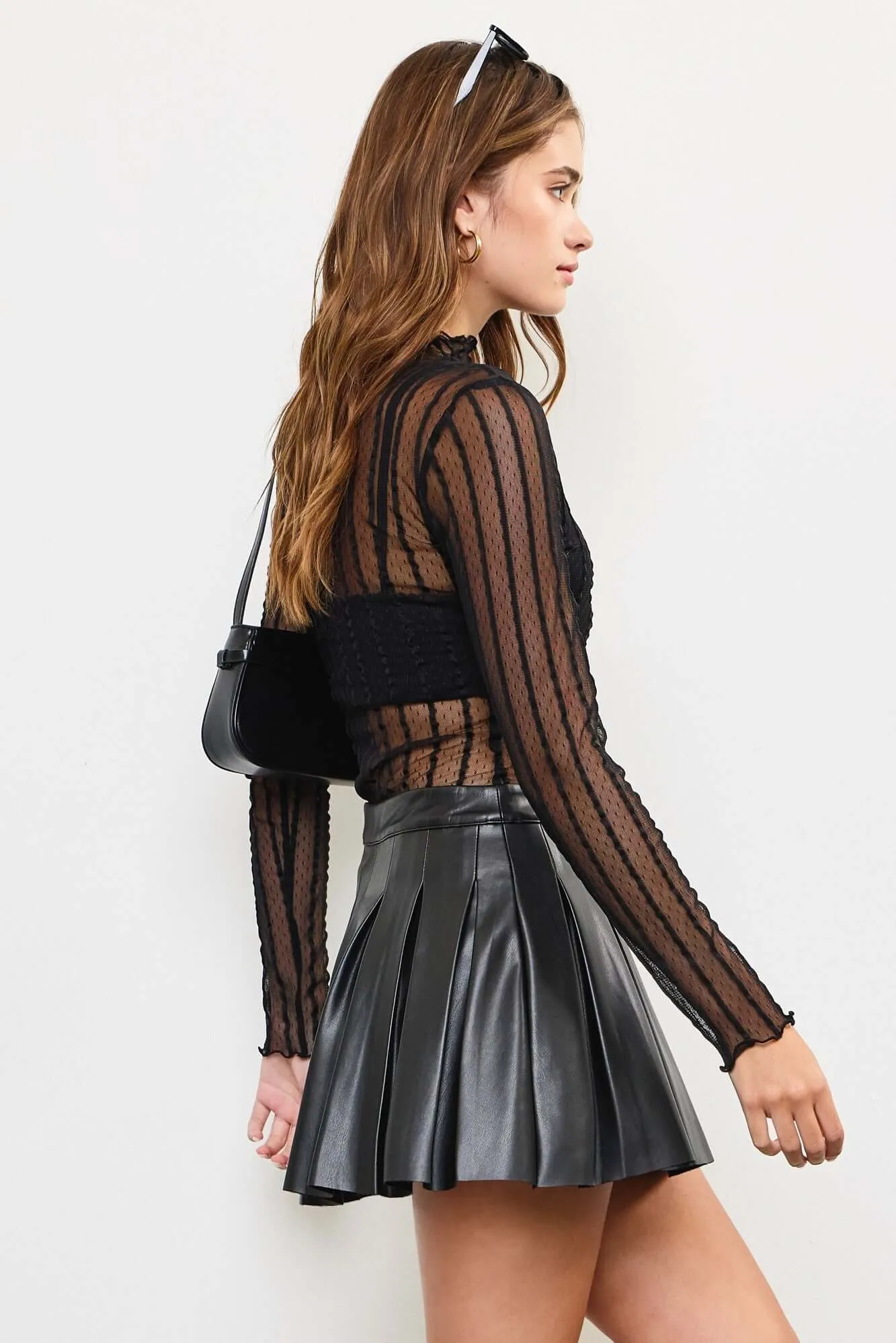 The Cynthia Bodysuit: Black Mesh Bodysuit