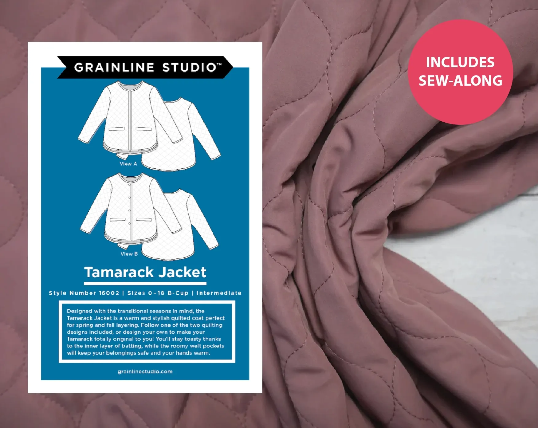The Tamarack Jacket Kit - Old Rose