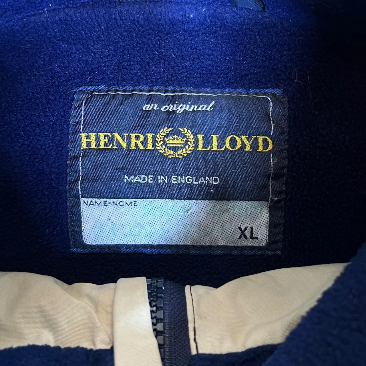 Vintage HENRI LLOYD Marine Technology Fleece Lined Lightly Padded Jacket