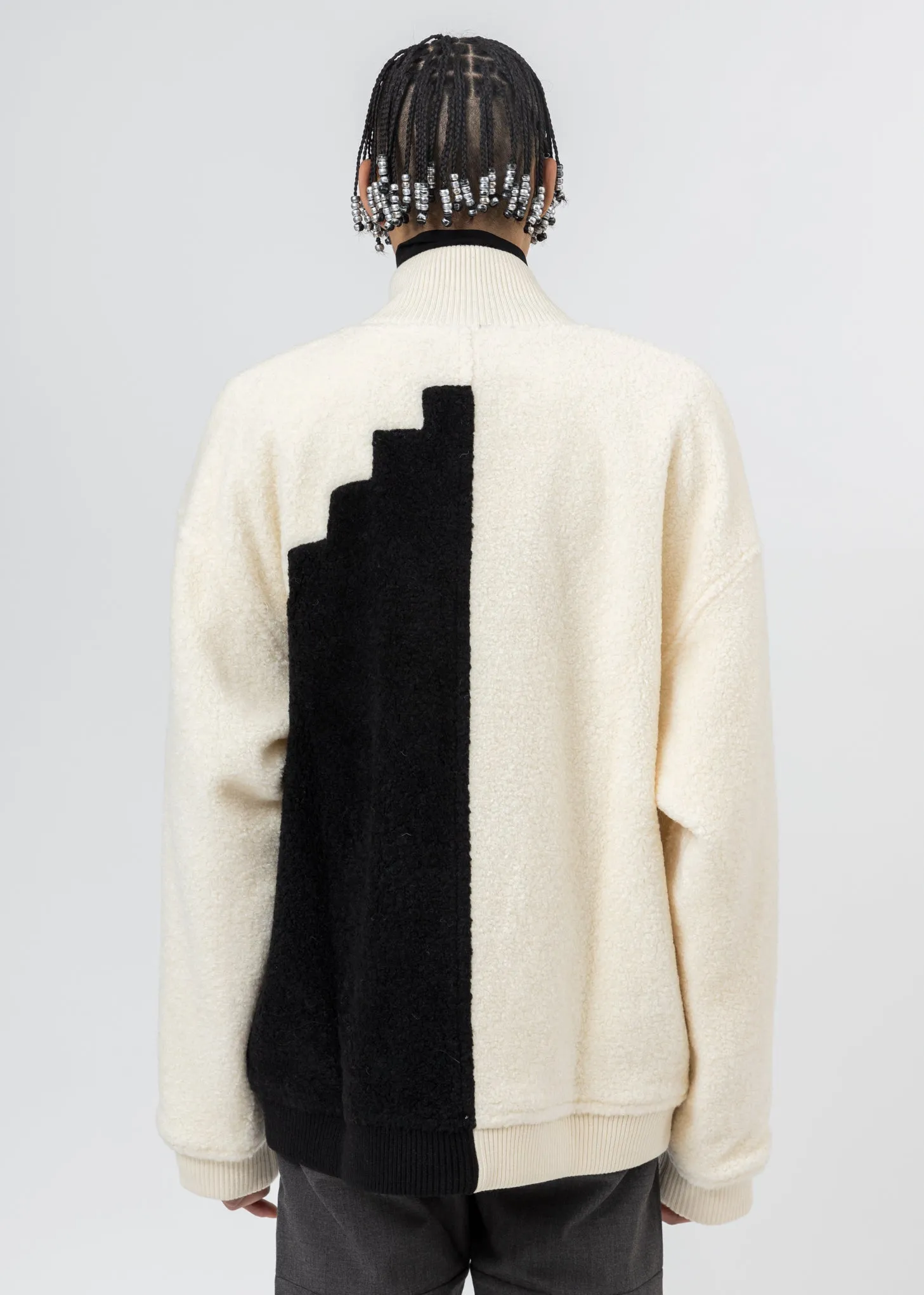 White Wool Fleece Jacket