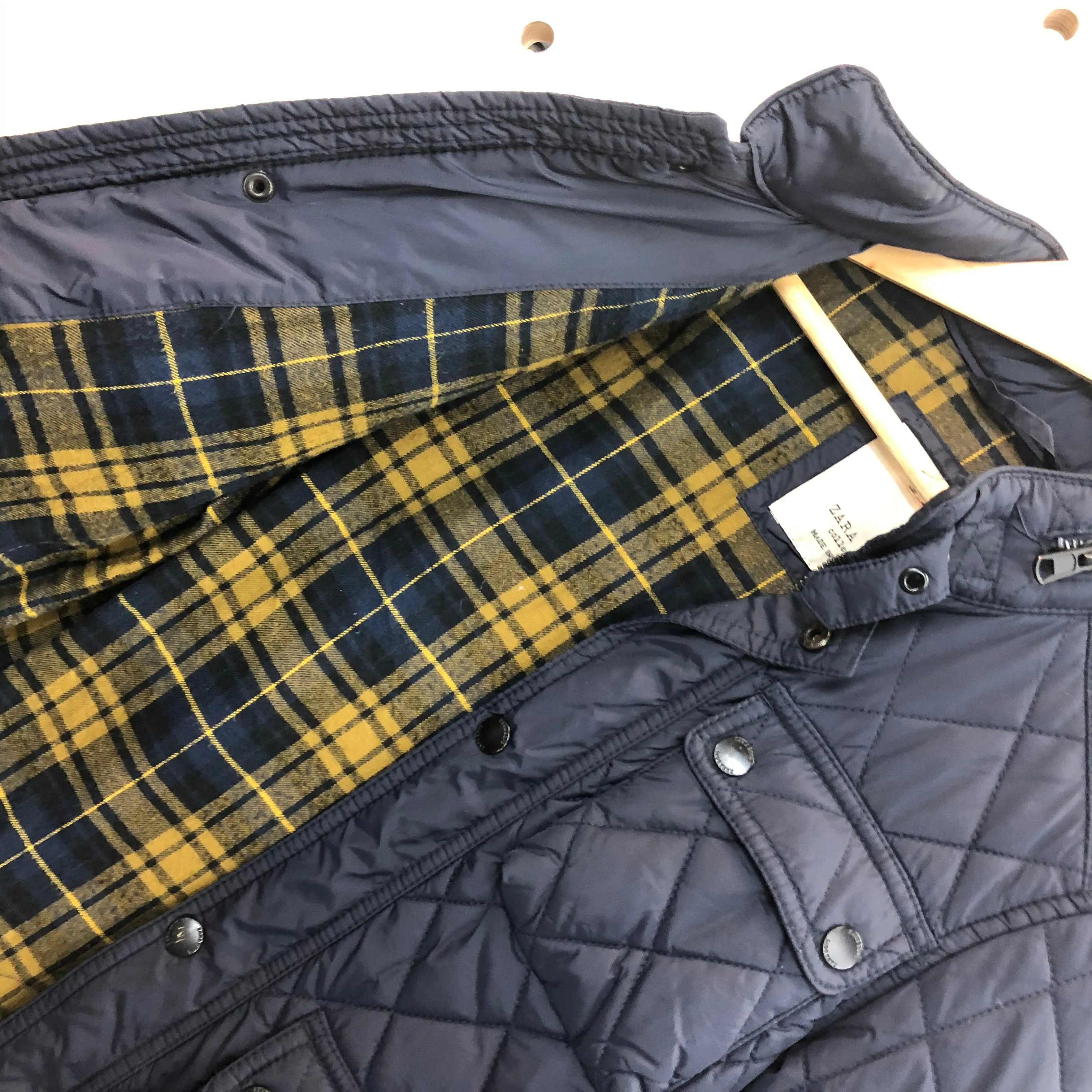 Zara Navy Blue Quilted Light Puffer Jacket  Age 8